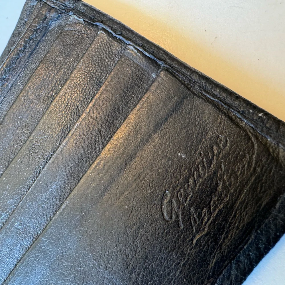 Vintage Genuine Leather Black Aged Men’s Wallet
